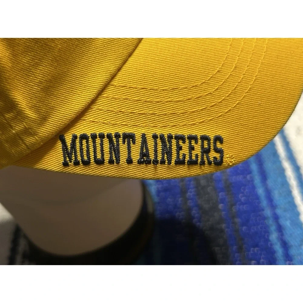 VTG Y2K West Virginia Mountaineers Russell Athletic Yellow Adjustable Hat WVU